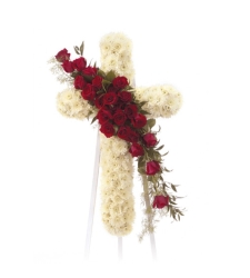 Send Standing Cross Sympathy Spray To Cebu